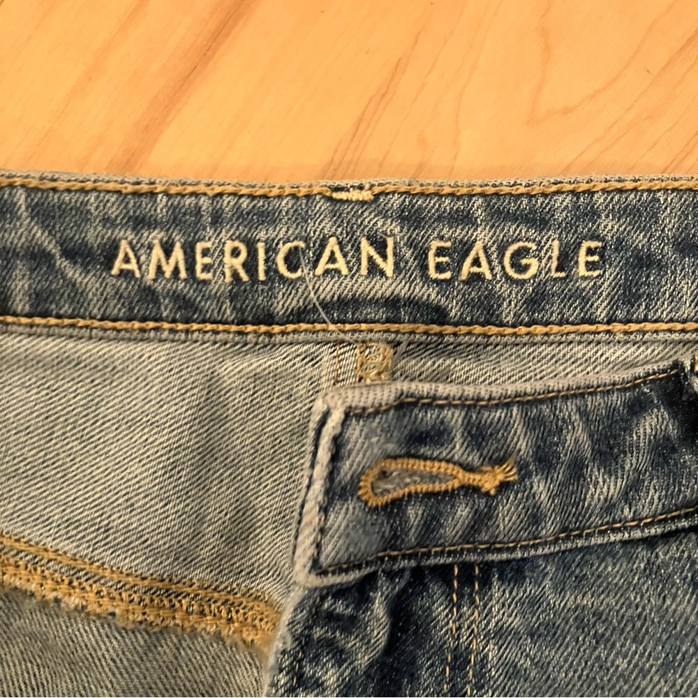 American Eagle knee length distressed denim skirt - Picture 9 of 9